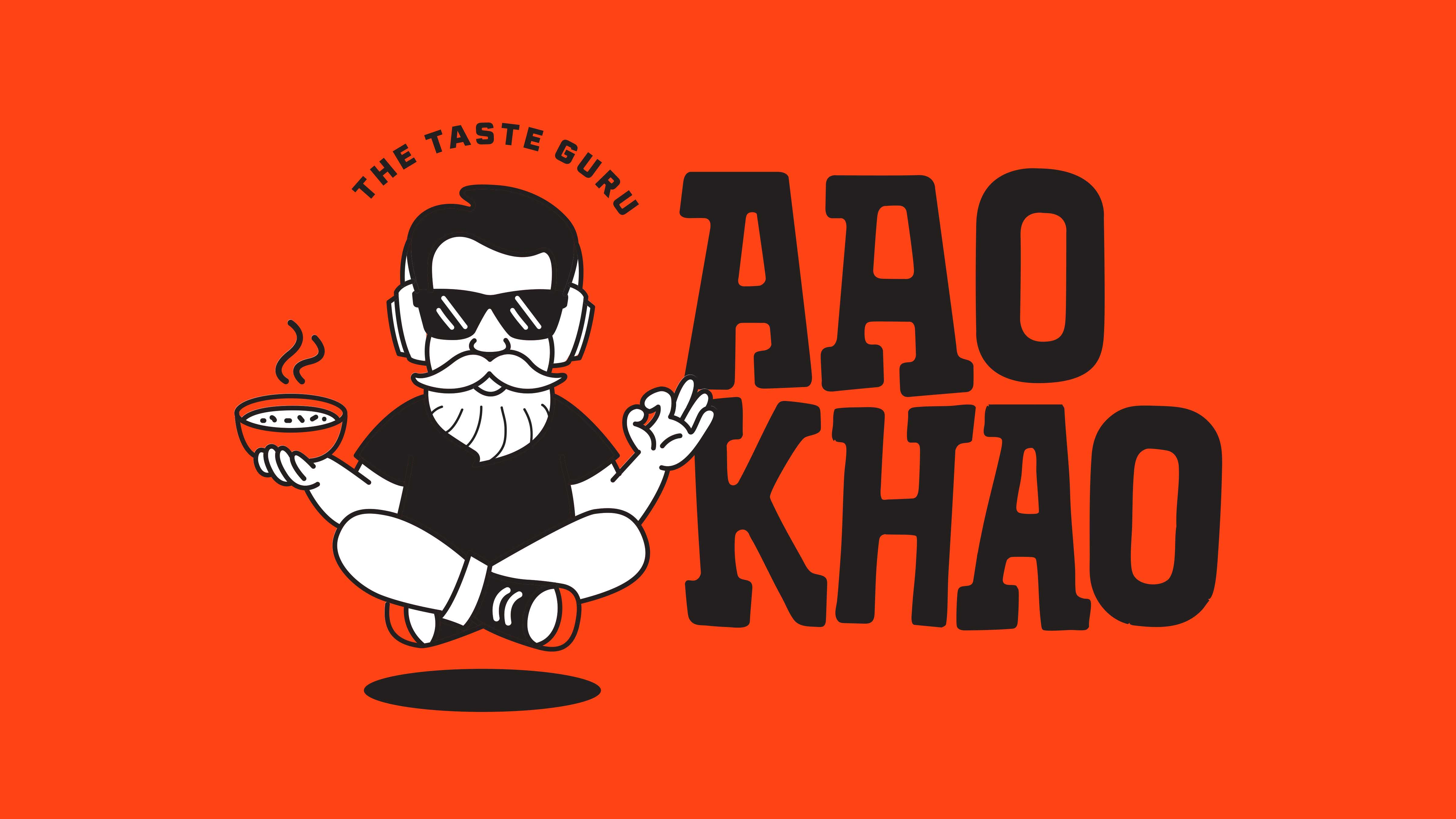 AAO KHAO food logo identity