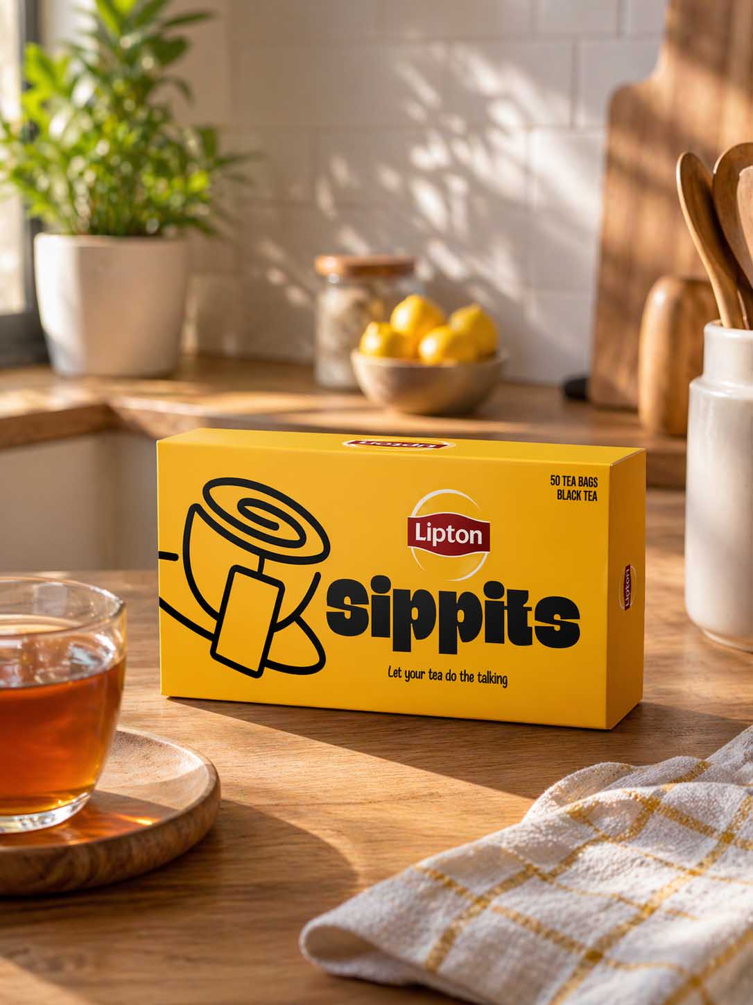 Lipton mockup packaging