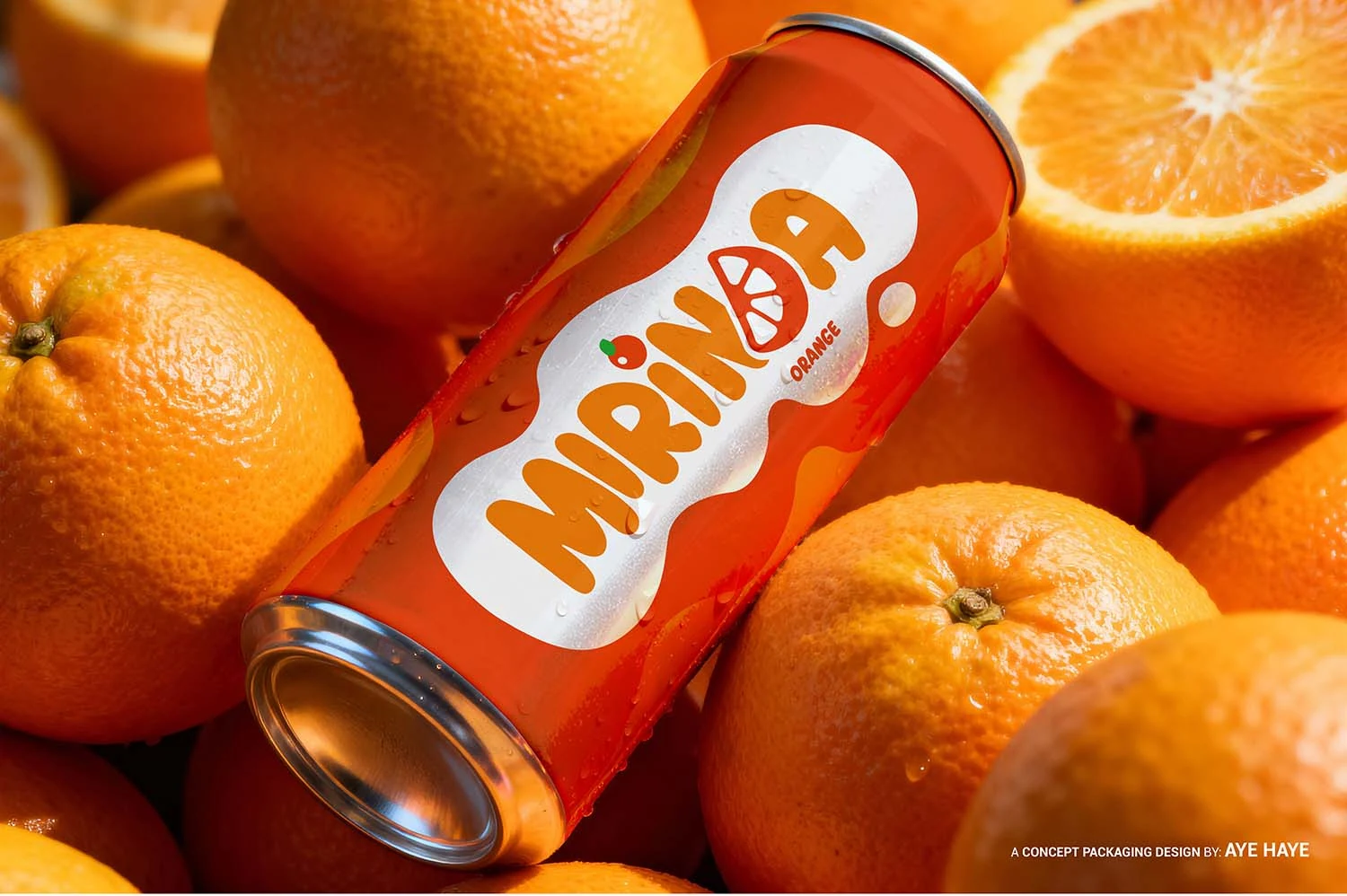 Mirinda visual identity detail